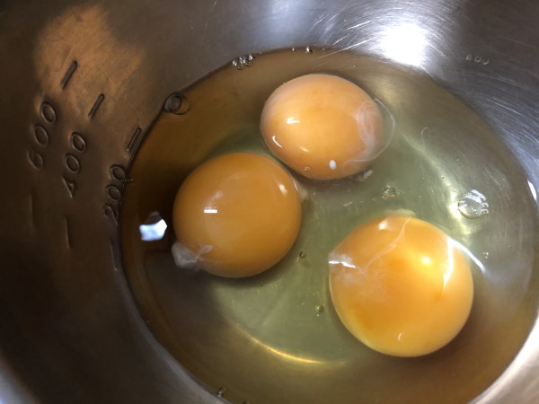 卵が３個
